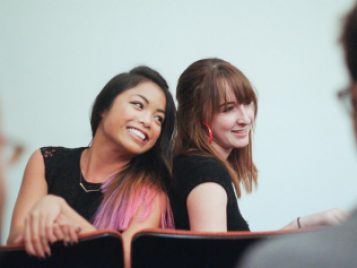 Jia Tolentino (Fiction '14) and Mairead Small Staid (Poetry '14)  